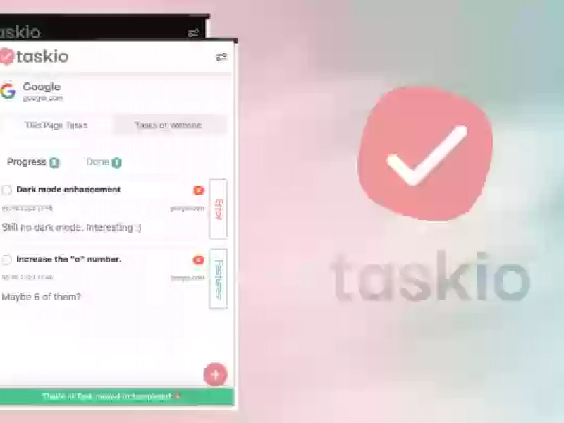 Taskio Chrome Eklentisi